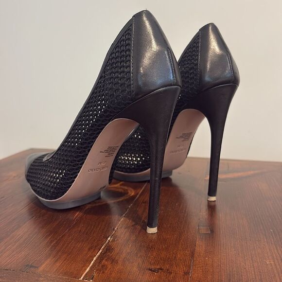 BCBGMaxAzria Mesh Ma-Kassia Black Stilletto Size 8.5 M - Picture 6 of 15